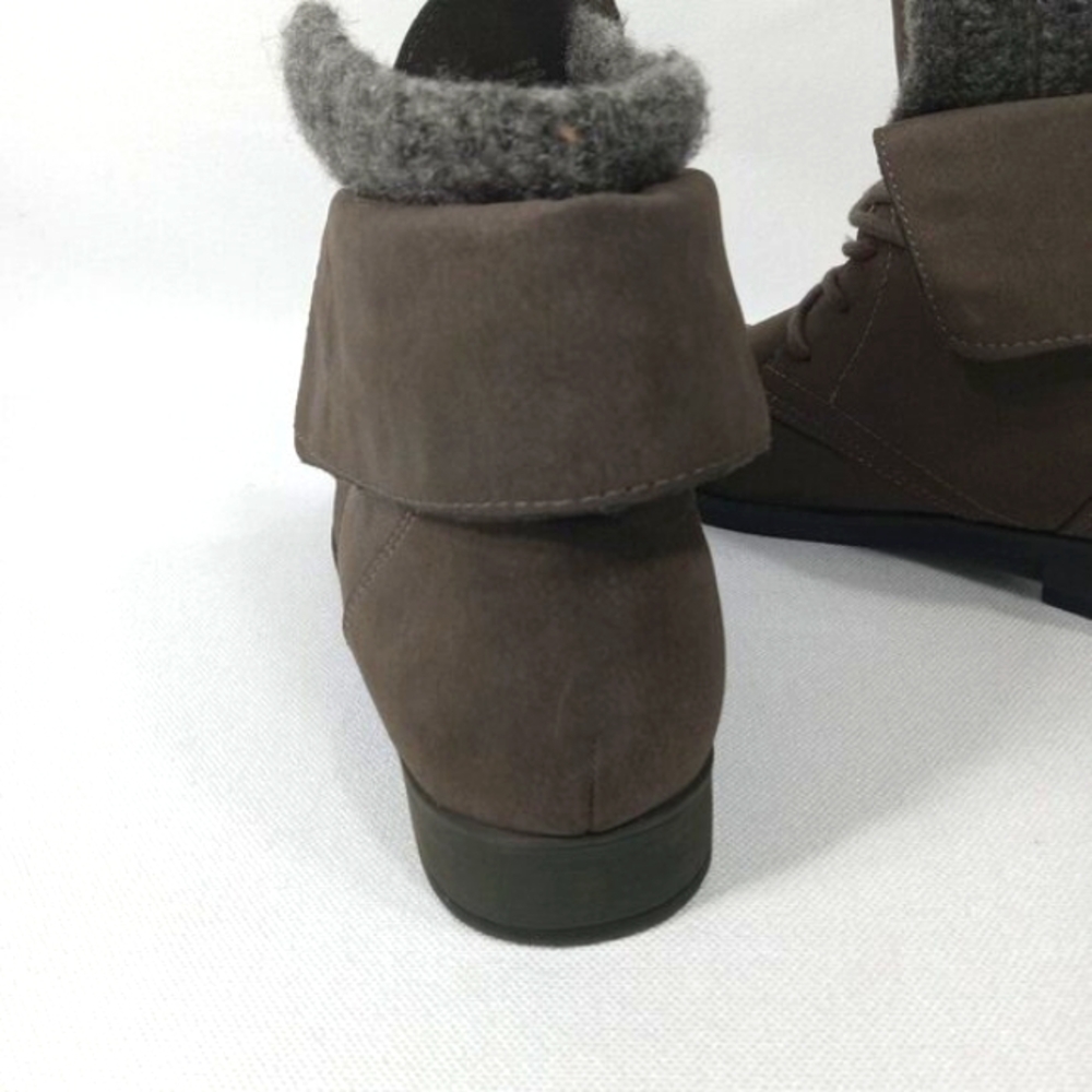 MADDEN GIRL Ruxben Gray Cuff Lace Up Ankle Boots Womens Size 9.5 - Picture 10 of 15